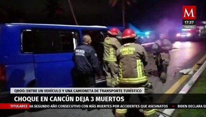 Tres personas perdieron la vida y una más quedo herida tras un choque en Cancún
