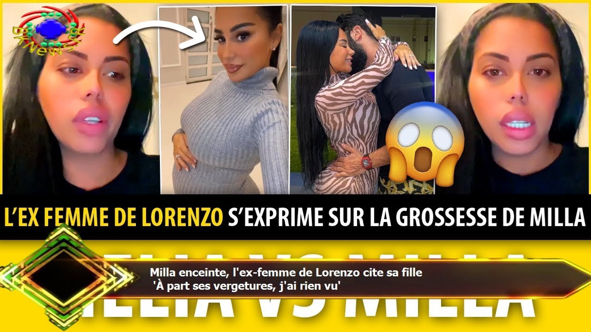 Le Mari De Milla Jasmine Lorenzo Milla enceinte, l'ex-femme de Lorenzo cite sa fille 'À part ses vergetures,  j'ai rien vu' - Vidéo Dailymotion