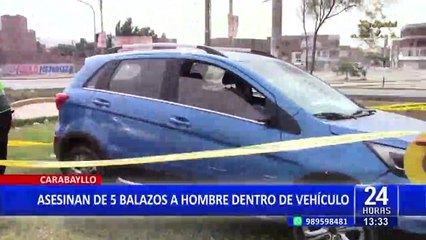 Carabayllo: hombre es asesinado por delincuentes dentro de su vehículo
