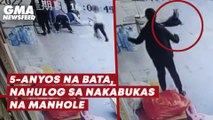 5-anyos na bata, nahulog sa nakabukas na manhole | GMA News Feed