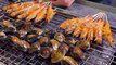 Taiwanese Street Food: Grilled Seafood, Fish, Oyster, Shrimp, Clam, and Escargot