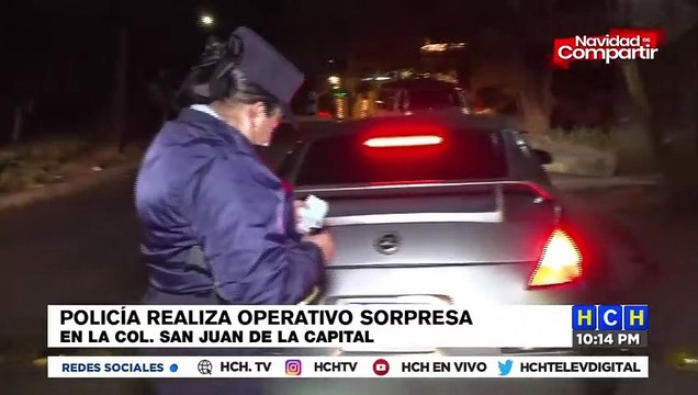 Policía Nacional sorprende con fuerte operativo en col. San Juan de la capital