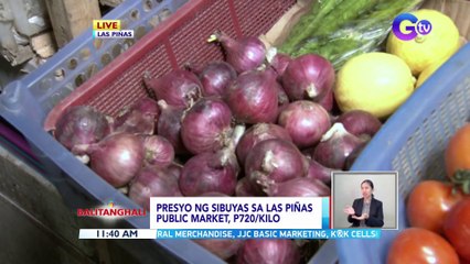 Presyo ng sibuyas sa Las Piñas public market, P720/kilo | BT