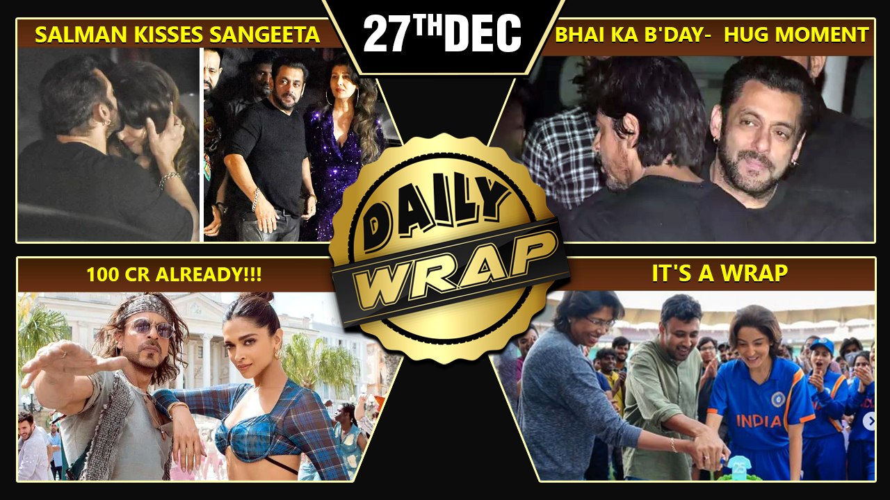 Salman KISSES Sangeeta, Hugs Shahrukh Tight, Pathaan 100 Crs, Rhea's Viral Post | Top 10 News
