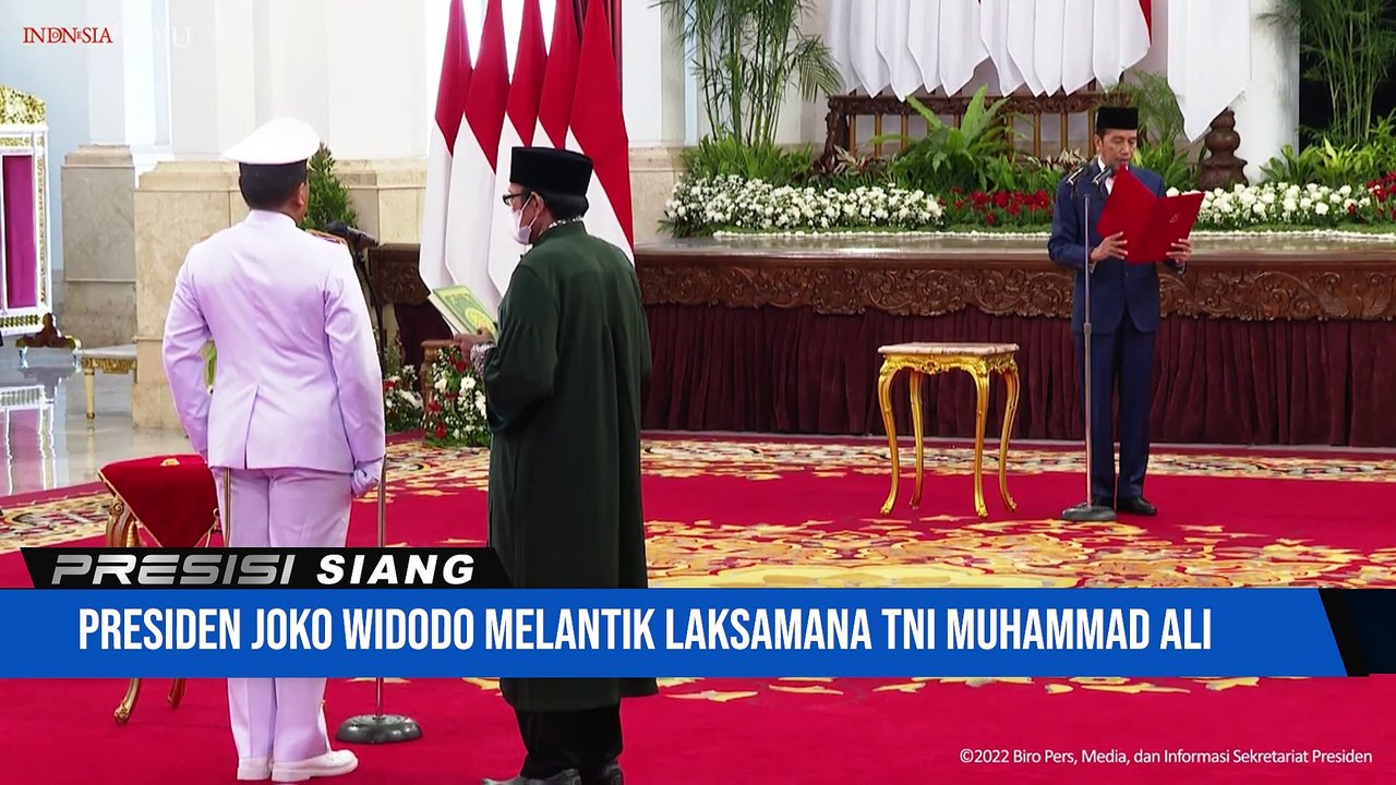 Presiden Jokowi Lantik Kepala Staf Angkatan Laut di Istana Negara