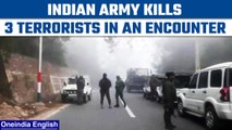 J&K: Indian army kills 3 terrorists in an encounter on Panjtirth-Sidhra road| Oneindia News *News