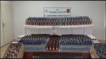 Jandarma operasyonunda binlerce litre sahte içki ele geçirildi