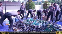 PRESISI UPDATE 14.00 WIB : Polres Bantul Musnahkan Barang Bukti Ribuan Botol Miras Hasil Operasi Cipta Kondisi Kegiatan Rutin