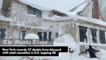 New York records 27 deaths from blizzard with total casualties in U.S. topping 50
