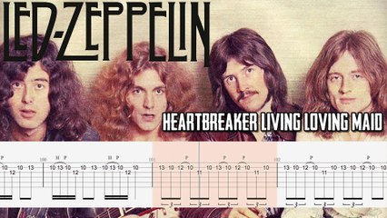 LED ZEPPELIN - HEARTBREAKER / LIVING LOVING MAID Guitar Tab | Guitar Cover  | Karaoke | Tutorial Guitar | Lesson | Instrumental | No Vocal - video  Dailymotion