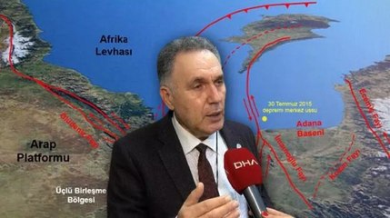 Prof. Dr. Ünlügenç: Adana bölgesinde 6 büyüklüğü ve üzerinde bir deprem bekliyoruz