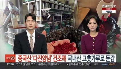 중국산 '다진양념' 건조해 국내산 고춧가루로 둔갑