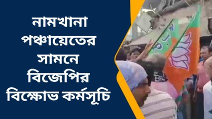 দঃ ২৪ পরগনা: পঞ্চায়েত ঘেরাও করে বিজেপির বিক্ষোভ কর্মসূচি