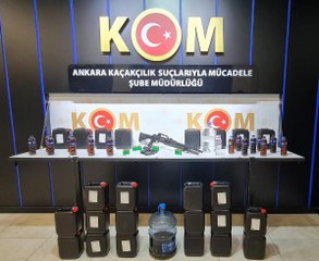 Ankara'da 'sahte içki' operasyonu: 4 gözaltı
