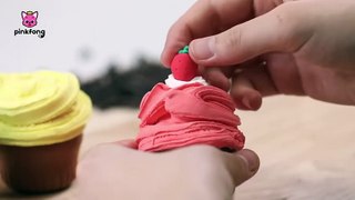How to make Cupcake with Clay   Clay Bakery   Pinkfong Clay Time