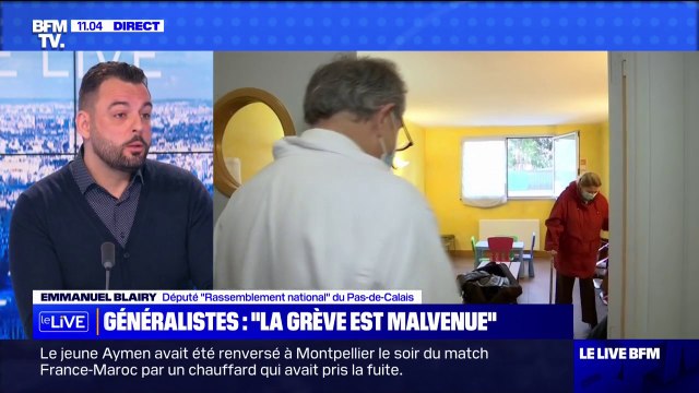 Emmanuel Blairy, député RN, sur la grève des médecins généralistes: Que ce soit maintenant, hier ou demain, ça ne change strictement rien