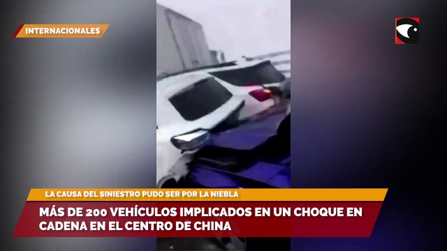 Más de 200 vehículos implicados en un choque en cadena en el centro de China