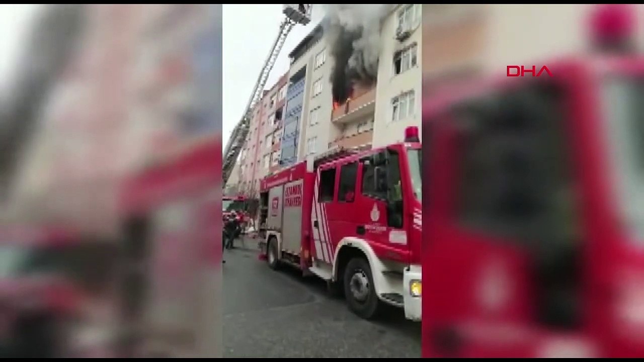 Alevlerden kaçmak için önce kızını aşağı attı, sonra kendisi atladı