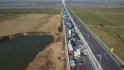 قتيل في حادث سير لمئات المركبات على طريق سريع في الصين