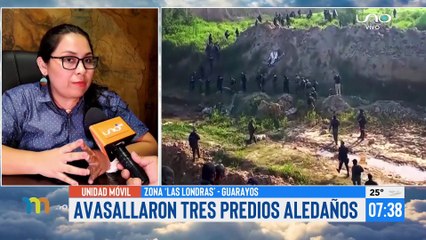 Скачать видео: Nuevos avasallamientos: Denuncian la toma de predios privados en Guarayos por grupos de personas armadas y violentas