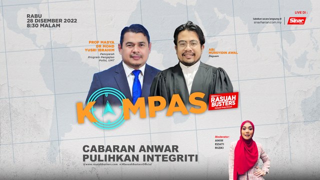 [KOMPAS] Cabaran Anwar pulihkan integriti