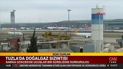 Doğalgaz borusu patladı, Sabiha Gökçen'de uçuş trafiği durdu