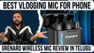 GRENARO Wireless Mic review in Telugu | Best vlogging mic for phone