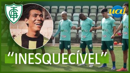 Jogadores do América fazem oração após morte de Jair Bala