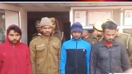 गाजियाबाद : कपड़ा फैक्ट्री में हुई चोरी का पुलिस ने किया खुलासा, चार आरोपी गिरफ्तार