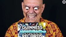 Brasileiro entra no Guinness Book ao bater recorde de olhos mais esbugalhados do mundo