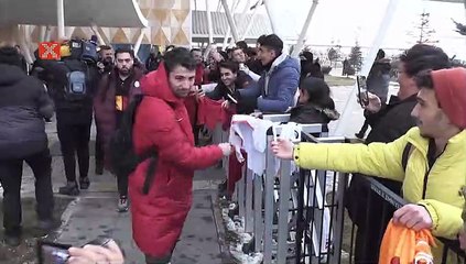 Galatasaray'a coşkulu karşılama