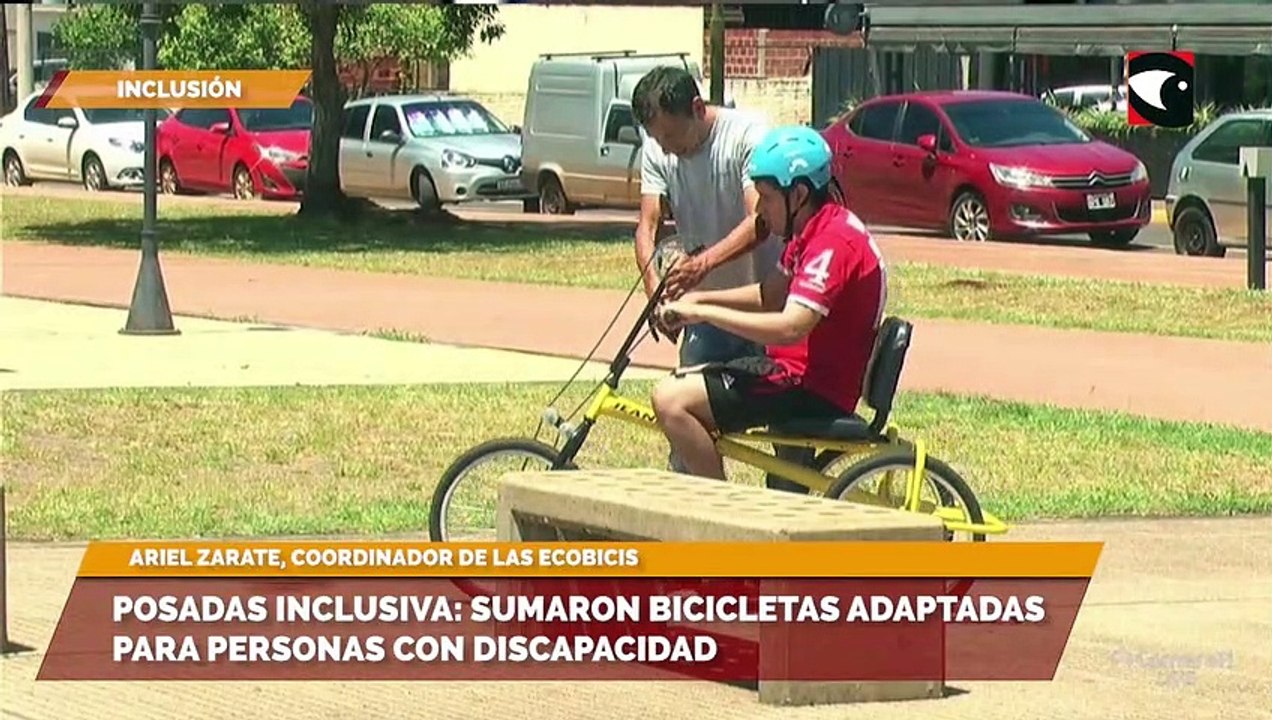 Posadas inclusiva sumaron bicicletas adaptadas para personas con discapacidad