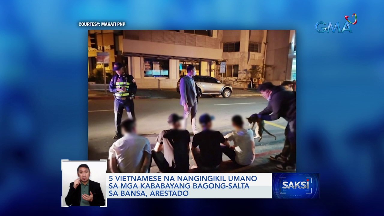 5 Vietnamese na nangingikil umano sa mga kababayang bagong-salta sa bansa, arestado | Saksi