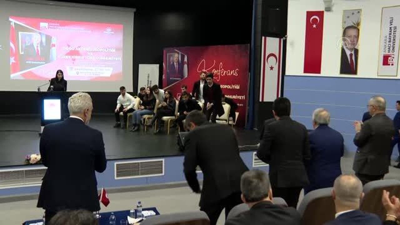 KKTC Cumhurbaşkanı Tatar, "Doğu Akdeniz Jeopolitiği ve KKTC" konferansında konuştu