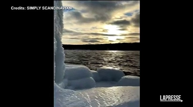 Il ghiaccio ricopre completamente un negozio: il grande freddo in Wisconsin fa paura