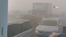 Çin'de yoğun sis: En az 200 araç birbirine girdi, 1 kişi öldü