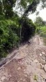 Vídeo de drone mostra destruição no Morro do Boi após enxurrada que interditou a BR-101