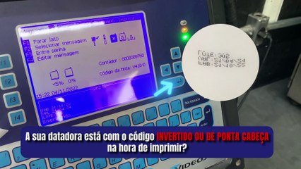 Invertendo e revertendo a impressão - Inkjet Serie 1000