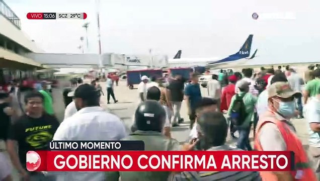 Personas ingresan a la pista de Viru Viru y El Trompillo para impedir el despegue de aviones tras aprehensión de Camacho