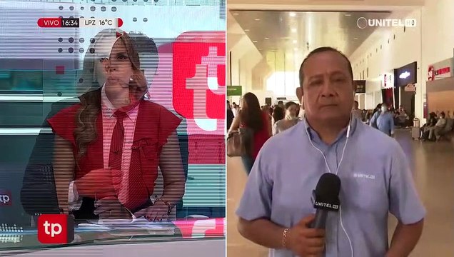 Camacho habría salido de la terminal presidencial de Viru Viru