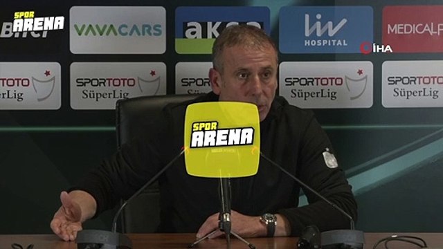 Trabzonspor'da Abdullah Avcı'dan maç sonu sert sözler