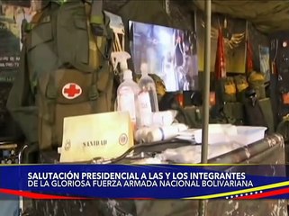 Jefe de Estado dirige Acto de Salutación a integrantes de la FANB