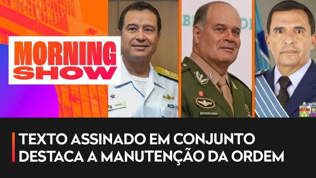 Forças Armadas apoiam liberdade de expressão