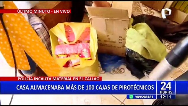 Callao: PNP halla vivienda con miles de productos pirotécnicos que tendrían procedencia ilegal
