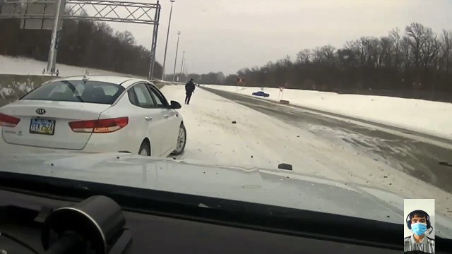 Ohio police said no one was injured and the driver of the truck was cited and given a date to appear in court