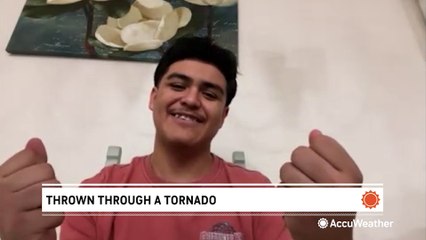 The aftermath of tumbling through a tornado