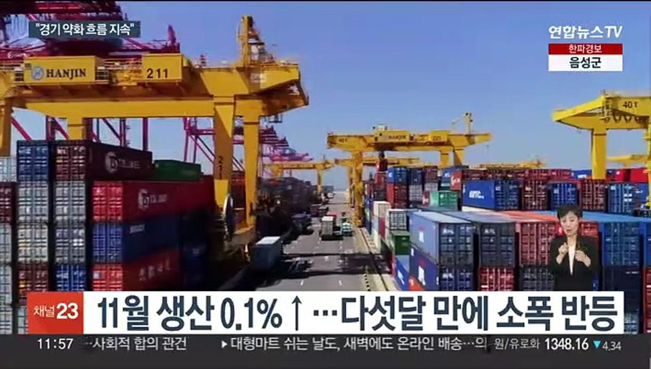 11월 생산 반등했지만…소비는 석 달째 감소
