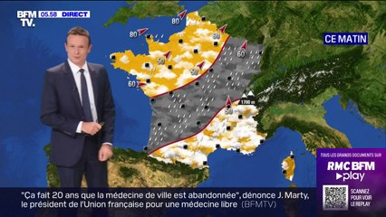 下载视频: De la pluie dans le sud du pays et des températures toujours élevées ce jeudi