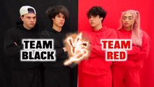 Eating Only One Color of Food for 24 Hours! (Red vs Black)