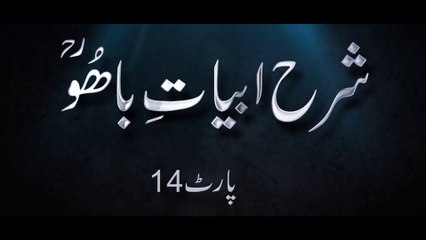 Sharah Abyat e Bahoo | شرح ابیاتِ باھُو | Sultan-ul-Ashiqeen | Kalam e Bahoo | Part 14